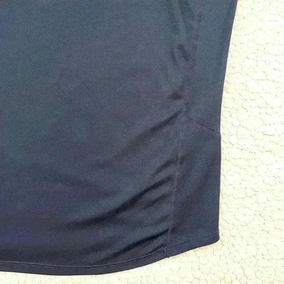 Nike Dri Fit Navy 3/4 Zip Crop Neck Pullover Running Sweatshirt Top Size XL - Picture 10 of 12